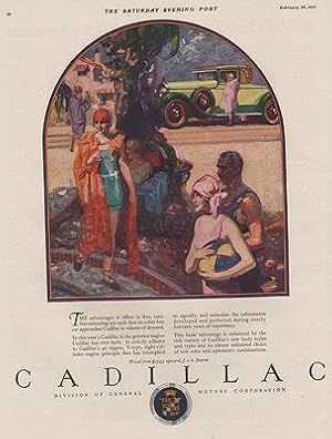 ORIG VINTAGE 1927 CADILLAC AD