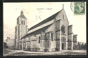 Carte postale Quincy, L`Eglise