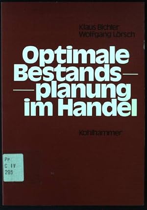 Imagen del vendedor de Optimale Bestandsplanung im Handel. a la venta por books4less (Versandantiquariat Petra Gros GmbH & Co. KG)