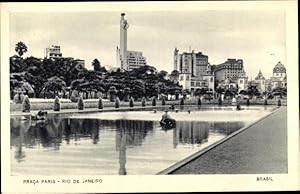 Bild des Verkufers fr Ansichtskarte / Postkarte Rio de Janeiro Brasilien, Praca Paris zum Verkauf von akpool GmbH