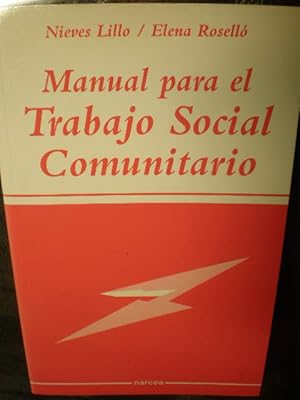 Imagen del vendedor de Manual para el trabajo social comunitario a la venta por Librera Antonio Azorn