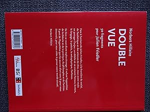 Seller image for Double vue : 50 fragments pour Julien Friedler for sale by GREBOOKS