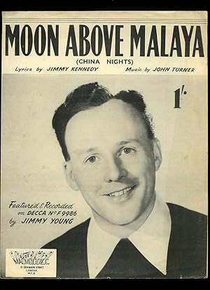 Seller image for Moon Above Malaya (China Nights) [Vintage Piano Sheet Music] for sale by Little Stour Books PBFA Member