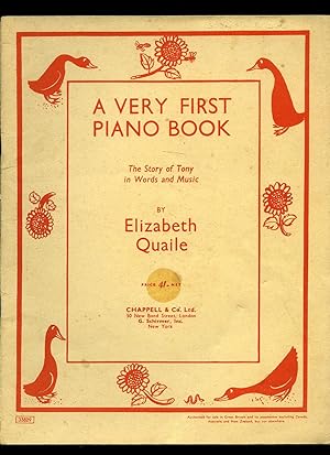 Seller image for A Very First Piano Book | The Story of Tony in Words and Music [Vintage Piano Sheet Music Number 33829] for sale by Little Stour Books PBFA Member