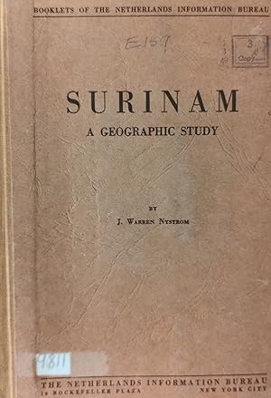 Image du vendeur pour Surinam, a Geographic Study, (Booklets of the Netherlands information bureau) mis en vente par Shore Books