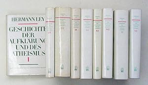 Bild des Verkufers fr Geschichte der Aufklrung und des Atheismus. Bnde 1, 2.1, 2.2, 3.1, 3.2, 4.1, 4.2, 5.1, 5.2. (9 Bnde komplett). zum Verkauf von antiquariat peter petrej - Bibliopolium AG