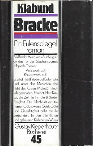 Bild des Verkäufers für Bracke - Ein Eulenspiegelroman zum Verkauf von Klaus Kreitling
