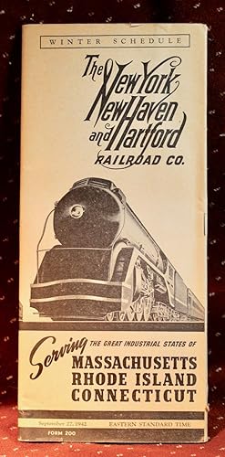 THE NEW YORK NEW HAVEN AND HARTFORD RAILROAD CO. Winter Schedule Timetable 1942