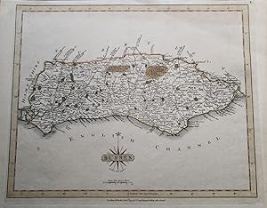 Original Map - "Sussex by John Cary. Engraver."