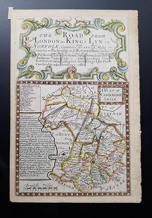 Seller image for Original Map - "The Road from London to Kings Lyn in Norfolk" for sale by Barry Cassidy Rare Books