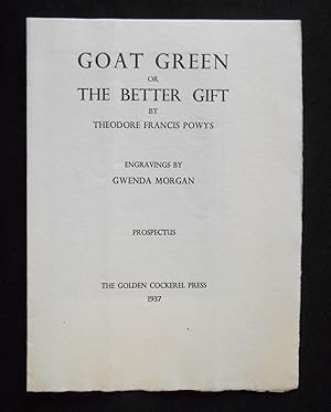 Imagen del vendedor de [Prospectus Only] Goat Green or The Better Gift a la venta por Swan's Fine Books, ABAA, ILAB, IOBA