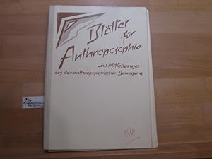 Blätter für Anthroposophie und Mitteilungen aus der anthroposophischen Bewegung, 16. Jahrgang, 1964