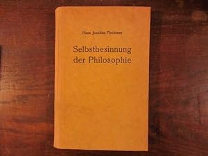 Seller image for Selbstbesinnung der Philosophie for sale by Rudi Euchler Buchhandlung & Antiquariat