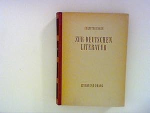 Bild des Verkufers fr Erluterungen zur deutschen Literatur. Sturm und Drang zum Verkauf von ANTIQUARIAT FRDEBUCH Inh.Michael Simon