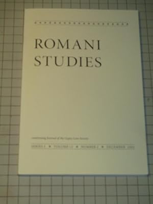 Seller image for Romani Studies,Vol.12,No.2 - Early Vocabulary of British Romani - Romani Political Representation in Central Europe:An Historical Survey for sale by rareviewbooks