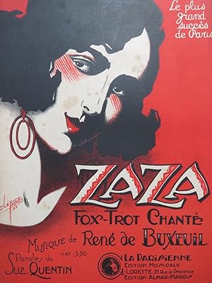 Seller image for DE BUXEUIL Ren Zaza Chant Piano 1923 for sale by partitions-anciennes