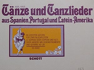 Imagen del vendedor de HAUS Karl Tnze und Tanzlieder Fltes  bec Guitare 1982 a la venta por partitions-anciennes