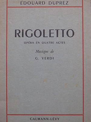 Immagine del venditore per VERDI Giuseppe Rigoletto Opra Livret en franais venduto da partitions-anciennes