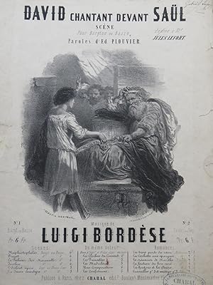 Image du vendeur pour BORDSE Luigi David chantant devant Sal Chant Piano ca1850 mis en vente par partitions-anciennes