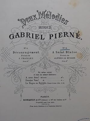 Seller image for PIERN Gabriel A Saint Blaise Chant Piano ca1885 for sale by partitions-anciennes