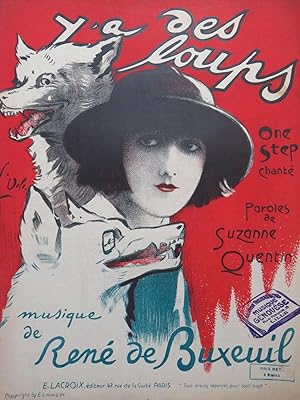 Seller image for DE BUXEUIL Ren Y'a des loups One step Piano ca1920 for sale by partitions-anciennes