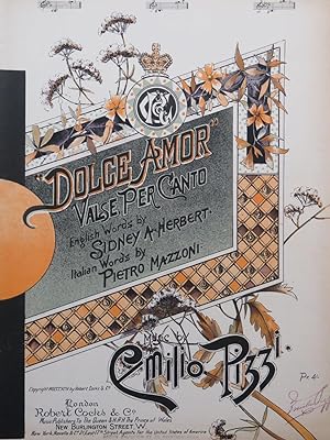 Seller image for PIZZI Emilio Dolce Amor Chant Piano 1894 for sale by partitions-anciennes