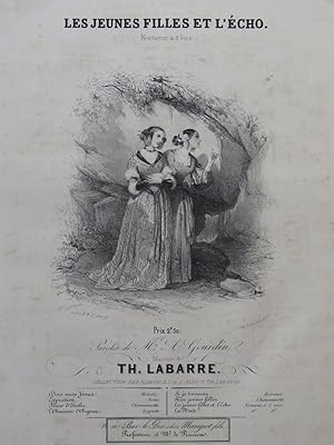 Seller image for LABARRE Thodore Les jeunes filles et l'cho Chant Piano ca1840 for sale by partitions-anciennes