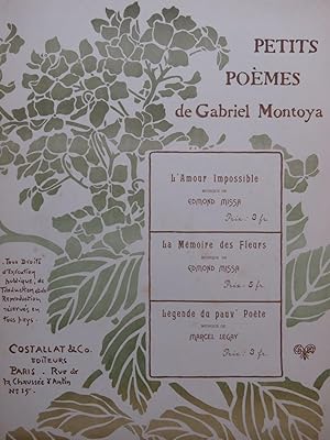 Seller image for MISSA Edmond L'amour Impossible Chant Piano ca1895 for sale by partitions-anciennes