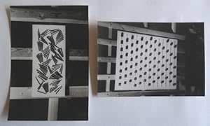 Four original b/w photographs of works by Simon Nicholson. From the archives of the London galler...