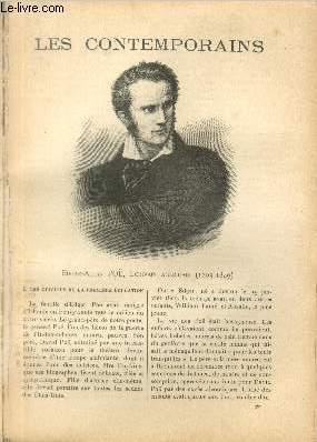 Seller image for Edgar-Allan Po, crivain amricain (1803-1849). LES CONTEMPORAINS N 751 for sale by Le-Livre