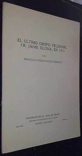 Imagen del vendedor de El ltimo obispo teldense, Fr. Jaime Olcina, en 1411 a la venta por Librera La Candela