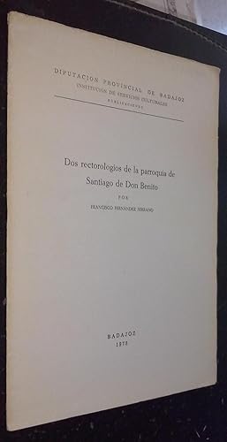 Imagen del vendedor de Dos rectorologios de la parroquia de Santiago de Don Benito a la venta por Librera La Candela