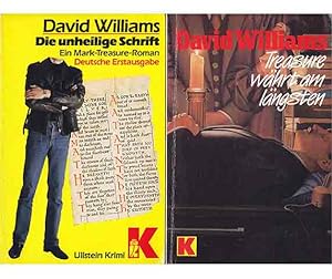 Büchersammlung "David Williams/Ullstein Krimi". 2 Titel. 1.) Die unheilige Schrift. Detektivroman...