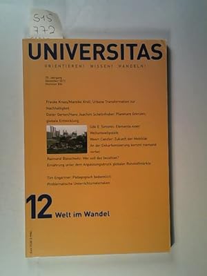 Imagen del vendedor de Universitas : Orientieren! Wissen! Handeln! [Deutsche Ausgabe] / 12 Welt im Wandel a la venta por ANTIQUARIAT Franke BRUDDENBOOKS