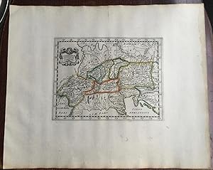 GERMANIA ANTIQUA ADIECTA. Theatrum geographique Europae veteris. Carte de l'Allemagne ancienne.