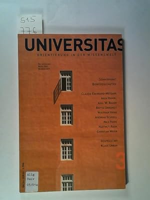 Bild des Verkufers fr Universitas : Orientierung in der Wissenswelt zum Verkauf von ANTIQUARIAT Franke BRUDDENBOOKS