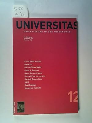 Bild des Verkufers fr Universitas Magazin: Orientierung in der Wissenswelt 12 zum Verkauf von ANTIQUARIAT Franke BRUDDENBOOKS