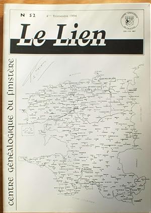 Le Lien du Centre Généalogique du Finistère - Numéro 52 de 4ème trimestre 1994