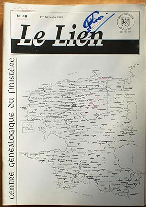 Le Lien du Centre Généalogique du Finistère - Numéro 48 de 4ème trimestre 1993