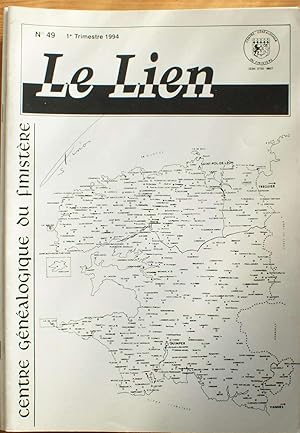 Le Lien du Centre Généalogique du Finistère - Numéro 49 de 1er trimestre 1994