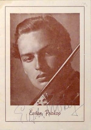 Seller image for [Programmblat, signiert] Vecer Sonat pro housle a klav�r for sale by Paul van Kuik Antiquarian Music