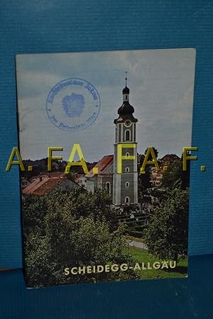 Imagen del vendedor de Pfarrkirche Scheidegg (Schnell, Kunstfhrer 871 (von 1967) a la venta por Antiquarische Fundgrube e.U.