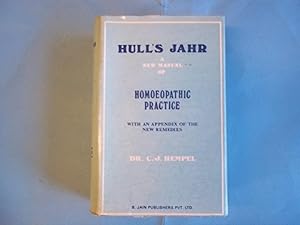 Seller image for Hull Jahr's: A New Manual of Homoeopathic Practice.eighth American Edition with an Appendix of the New Remedies By Dr. C.J. Hempel for sale by Carmarthenshire Rare Books