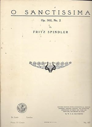 Imagen del vendedor de O Sanctissima, Op. 302, No. 2 (Progressive Series Compositions, Catalog No. 607) a la venta por Bookfeathers, LLC