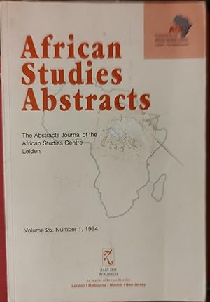 Image du vendeur pour African Studies Abstracts Volume 25 Number 1, 1994 mis en vente par Shore Books