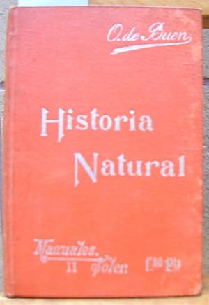 Imagen del vendedor de HISTORIA NATURAL. Nociones preliminares a la venta por LLIBRES del SENDERI