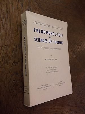 Image du vendeur pour Phenomenologie Et Sciences De L'homme: Vers un Nouvel Esprit Scientifique mis en vente par Barker Books & Vintage