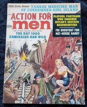 ACTION FOR MEN Adventure Magazine June 1963 Kamikazes FBI GGA Rossi Kunstler