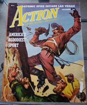 ACTION Men Adventure Magazine V1 #6 December 1953 Atomic Spies Killer Dragon