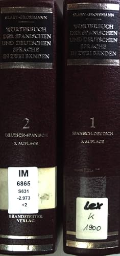 Seller image for Wrterbuch der spanischen und deutschen Sprache/ Diccionario de las lenguas espanola y alemana (2 vols. cpl./ 2 Bnde KOMPLETT) for sale by books4less (Versandantiquariat Petra Gros GmbH & Co. KG)